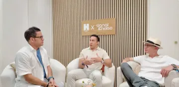Daniel Druger on a panel for Hearst x Signal & Noise